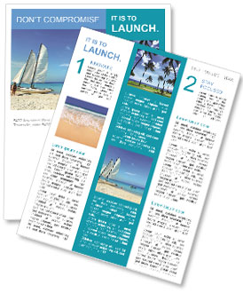 Winsurfing in Caribbean Sea Newsletter Template