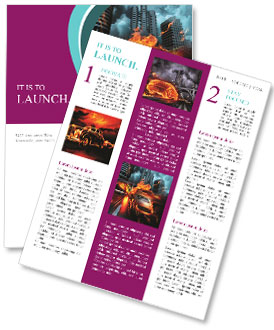 Abstract Car Image in Fire Newsletter Template