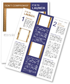 Golden Frame Newsletter Template