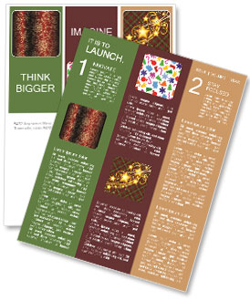 Table-Cloth with Christmas Print Newsletter Template