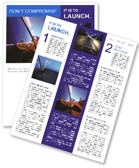 Travelling by Car at Night Newsletter Template