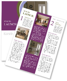 Stylish Foyer Design Newsletter Template