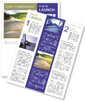 Auto Driving on Highway Newsletter Template