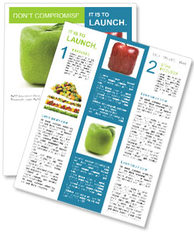 Green Squared Apple Newsletter Template