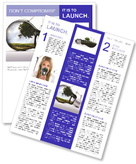 Environment in Light Bulb Newsletter Template