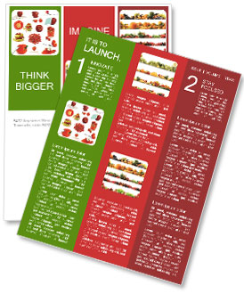 Red Vegetables and Fruits Newsletter Template