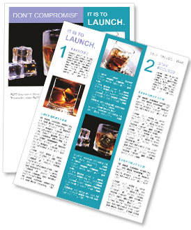 Icy Whiskey Drink Newsletter Template