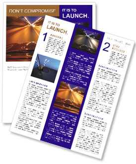 Fast Riding at Night Newsletter Template