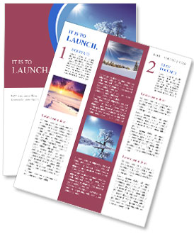 Frozen Tree Newsletter Template