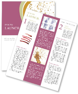 Splash of Gold Newsletter Template