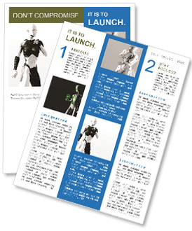 Robot in Anime Style Newsletter Template