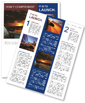 Racing at Sunset Newsletter Template