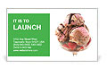Chocolate Ice Cream with Fresh Strawberry Business Card Template