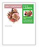 Chocolate Ice Cream with Fresh Strawberry Newsletter Template