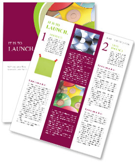 Multicolored CDs Newsletter Template