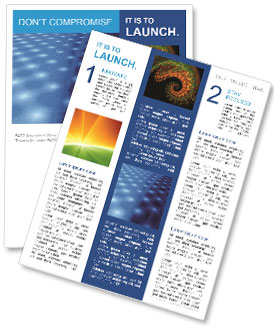 Galaxy Blue Light Newsletter Template