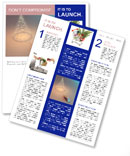 Christmas Tree Made of PC Mouse Wire Newsletter Template