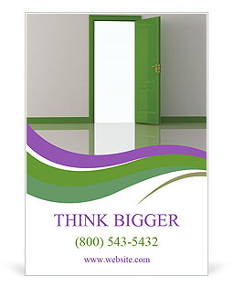 Opened Green Door Ad Template