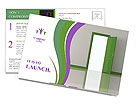 Opened Green Door Postcard Template
