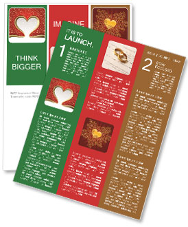 Greeting Card for Valentine's Day Newsletter Template