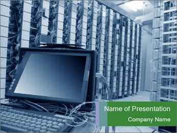 IT Servers Center PowerPoint Template