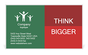 Laptop as Christmas Gift Business Card Template