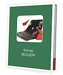 Laptop as Christmas Gift Presentation Folder