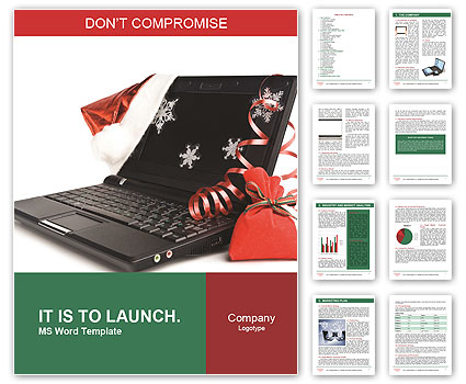 Laptop as Christmas Gift Word Template
