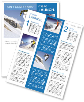 Professional Snowboarder Newsletter Template