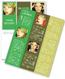 Woman in Green Winter Jakcet Newsletter Template