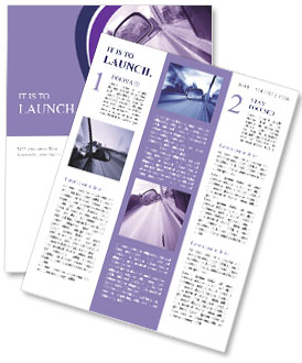 Speed Driving at Daytime Newsletter Template