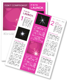 Pink Light Newsletter Template
