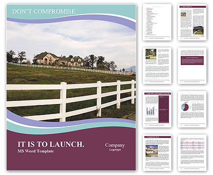 Countryside Fence Word Template