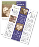 Heart Wrapped in Paper Newsletter Template