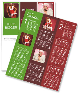 Sexy Clause Girlfriend Newsletter Template