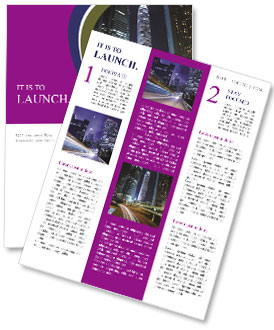 Metropolitan Night Lights Newsletter Template