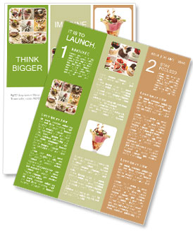 Ice Cream Collage Newsletter Template