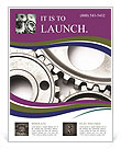 Clockwork Metallic Gear Flyer Template