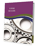 Clockwork Metallic Gear Presentation Folder