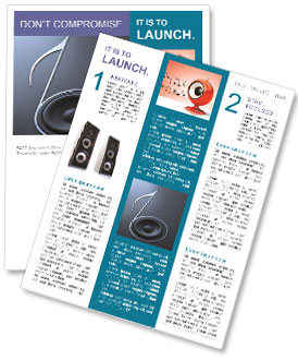 Music Note Sign Newsletter Template