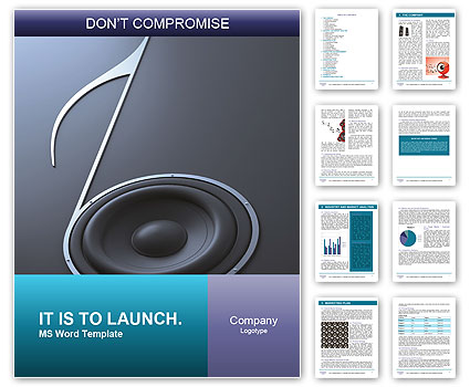 Music Note Sign Word Template