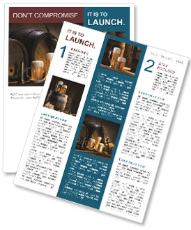 Three Beer Glasses Newsletter Template