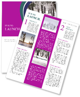 Winter City Park Newsletter Template
