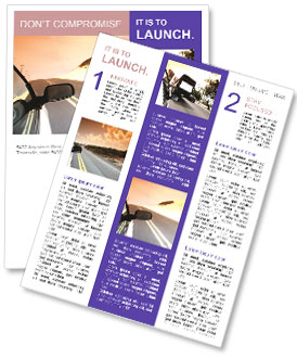 Car Mirror Newsletter Template