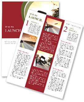 Traffic on the Highway Newsletter Template