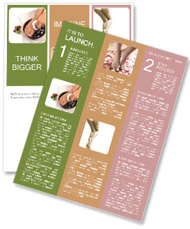 Foot SPA Cleansing Treatment Newsletter Template