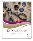 Sewing Instruments Poster Template