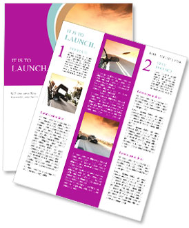 Speed Racing at Sunset Newsletter Template