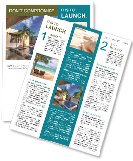Private Swimming Pool Newsletter Template