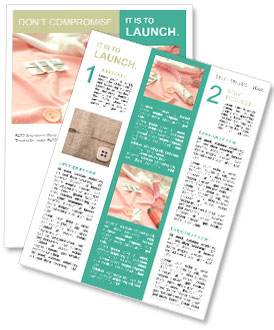 ピンクの生地と白い糸 ニュースレター